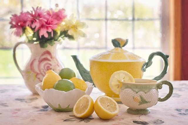 Table setting with high tea