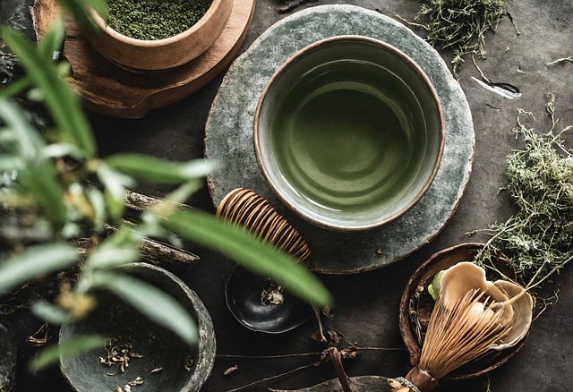 Close-up of a tea set